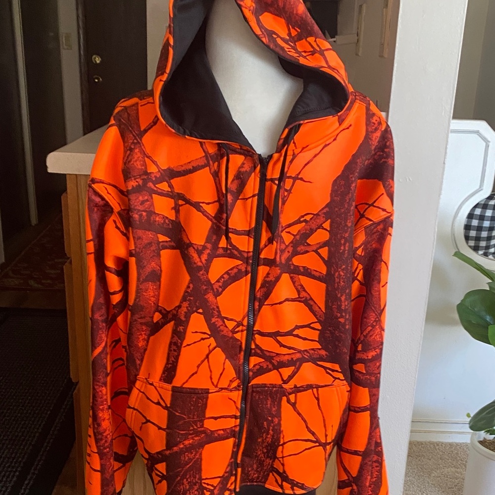 Camo Orange Men's Hoodie